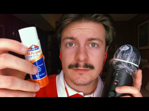 [ASMR] Experimental Blue Yeti Mic Triggers with Up-Close Whispers | Mic Brushing, Glue on Mic, Etc.