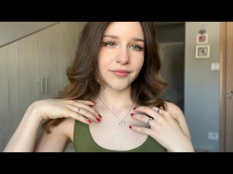 ASMR Body Triggers (collarbone tapping, nails, teeth) whispered