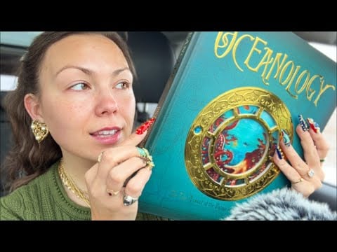 asmr/ nostalgic book mini haul 🐉 📕 (tingly tapping with XL nails + jewelry✨)
