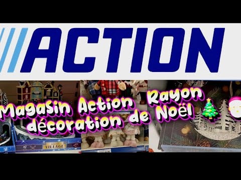 Asmr français,  Magasin "Action" rayon décoration de Noël 🎄 🎅 
