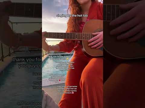 asmr singing by the hot tub ❤️ #singing #coversong #cover #asmrsinging