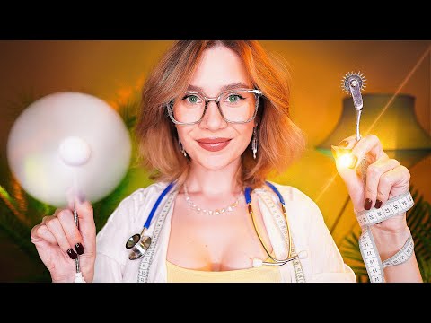 👩‍⚕️ АСМР НЕРАЗБОРЧИВЫЙ ВРАЧ 😏 Медосмотр, Измерения, Проверка Рефлексов asmr inaudible doctor exam