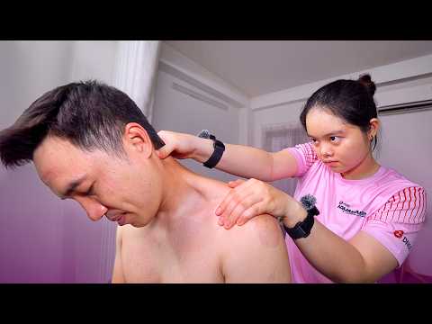 ASMR 🔥 Intensive Deep Tissue Sports Massage (Back, Neck & Shoulders)