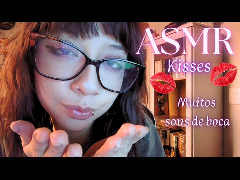 ASMR KISSES - Sons de boca, toques na tela e beijos 💋🎧