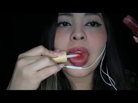 ASMR Comendo GLOSS comestível 