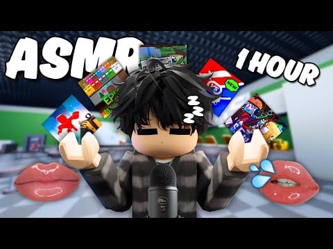 Roblox ASMR ~ ONE HOUR of Mouth Sounds at 100% SENSITIVITY 👄💦