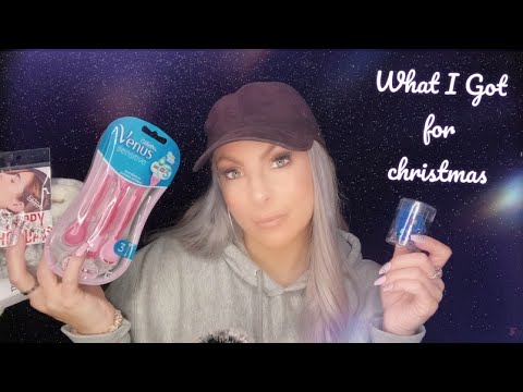 ASMR- What I Got For Christmas 🎄 (Up close whisper for intense tingles)