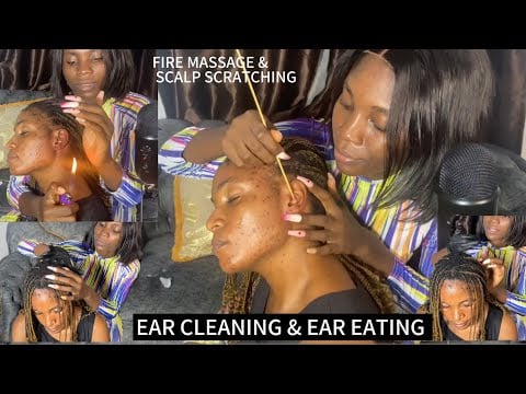 1 Hour of Deep Ear Cleaning, Licking, Eating & Fire Massage | Head Massage, Scratching & More ASMR