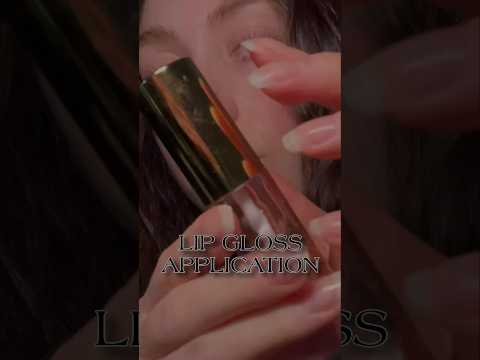 asmr lip gloss application #asmr #lipgloss #asmrmouthsounds