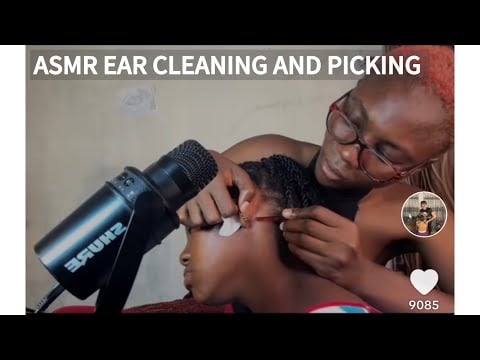 EAR CLEANING AND NITPICKING ASMR FOR THOSE WHO NEED SLEEP WITH RELAXING TINGLES, GUM CHEWING