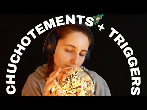 ASMR - Triggers très intenses avec chuchotements près du micro ✨ (joyeux noël 🎁)