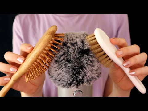 ASMR Sensitive Fluffy Mic Brushing (No Talking)