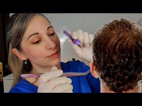 Clínica ASMR | Nueva Limpieza de Oídos con Revisión relajante