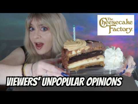 ASMR Eating Cheesecake Factory On My Bday & Reacting To Viewers' Unpopular Opinions
