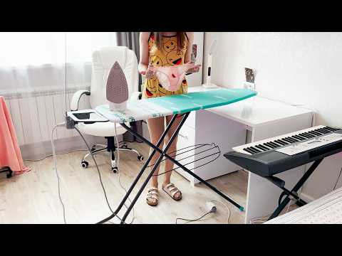 👗Stylish Wardrobe Ironing with Try-On | Aesthetic Home Routine | ASMR