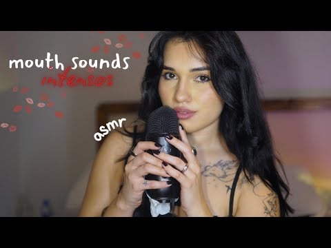 Esse asmr fica mais intenso a cada minuto, mas é com MOUTH SOUNDS ⭐️ (Sons de boca, spit painting..)