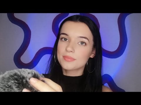 ASMR | CLICKY POSITIVE NEW YEAR'S AFFIRMATIONS + fluffy mic brushing