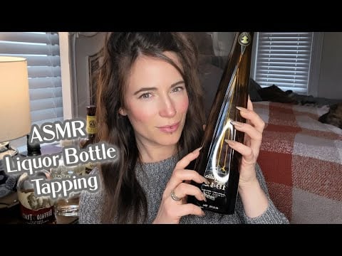 ASMR Glass Bottle Tapping - No Talking - Liquor Bottles 🍸