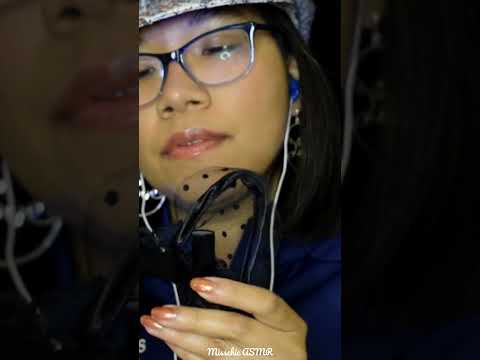 ASMR WITH CAT EARS (Scratching, Bell Sounds) 🐈‍⬛😺 #asmrshorts #asmrsounds #asmr