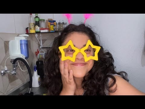 ASMR EM CLIMA CARNAVALESCO 🥳💫 NÃO INTENCIONAL (sons de esponja, lavando louça e sussurros)