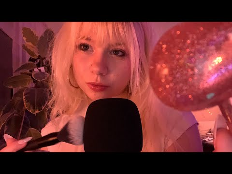 cozy mic brushing & visual triggers 🔮 (ASMR)