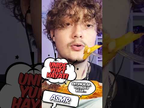 ASMR 🍖 KÖFTE PATATES MUKBANG 🍟 UNİDE YURT HAYATI & YURTTA BAŞIMA GELENLER 💤 DEVAMI KANALDA #asmr