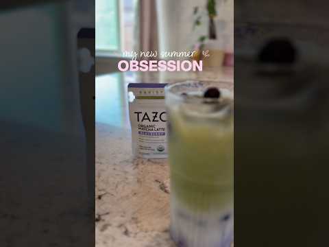 Quick Matcha Latte at home 🍵🫐☀️- #ad #Tazomoments #matchalatte @hellotazotea