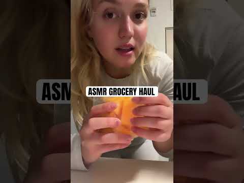 ASMR Grocery Haul #groceryhaul #asmr #asmrtapping #asmrshorts #asmrgroceryhaul