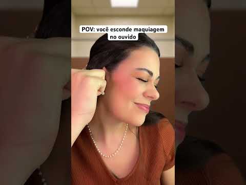POV: você esconde maquiagem no ouvido #asmr #asmrsounds #humor #comedia #shorts