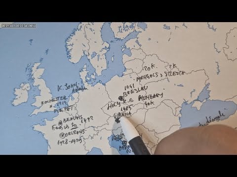 ASMR: Biggest 🏰 Town Sieges in Medieval Europe  | Stats & Facts [ ASMR history & map tracing 🗺️ ]