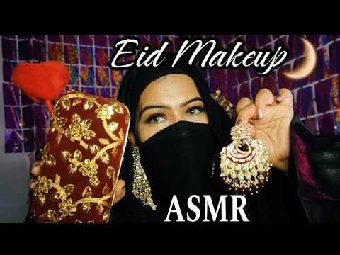 ASMR - 🇮🇳Indian friend doing you 🌙EID Makeup 💄ASMR in Hindi(w/ subtitles)