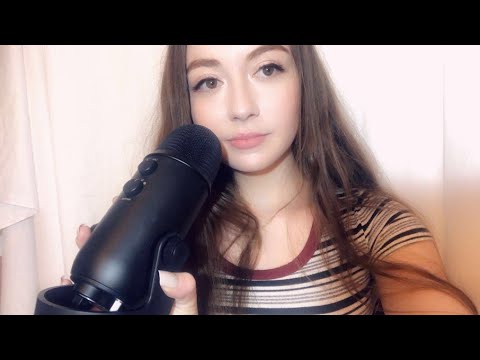 ASMR slightly inaudible whispers and mouth sounds (trigger words and mouth sounds)