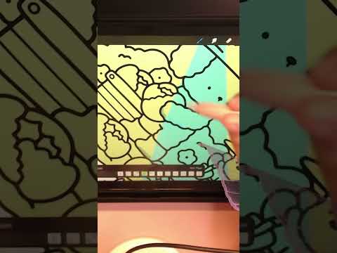 [ASMR] First Time Using iPad to Colour  - DaChickTries