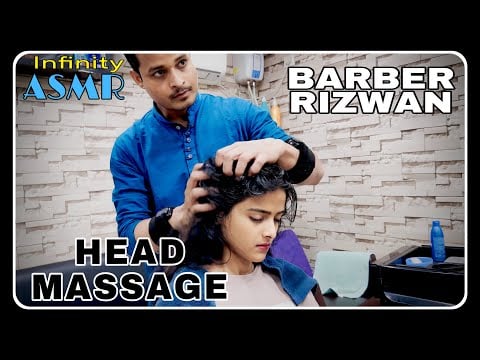 ASMR RELAXING INDIAN HEAD NECK & EYE MASSAGE | Barber Rizwan | Cure Of Stress & Pain Relief #asmr
