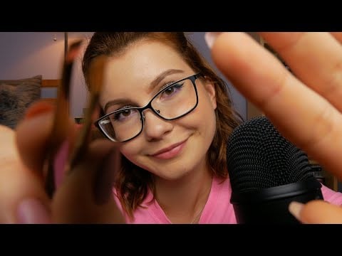 ASMR | caring friend does your eyebrows | personal attention, inaudible whispering, mouth sounds