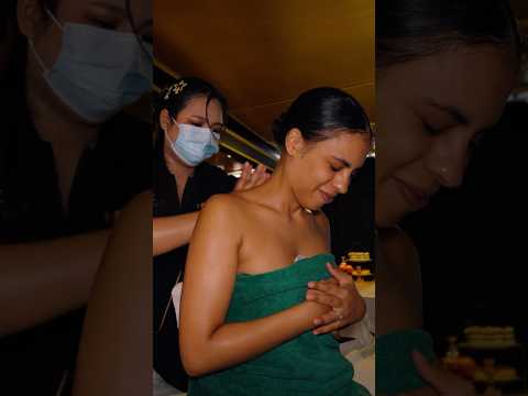 ASMR: Relaxing Thai Full Body Hot Stone Massage in Pattaya #shorts