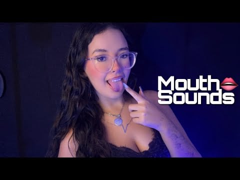 ASMR: 1H SONS DE BOCA DELICADOS PARA CANSAR SUAS ORELHAS👄🌧️ | ambiente escuro (mouth sounds layered)