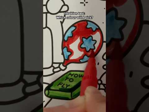 Red bleeds so much! #asmr intuition test #colouring