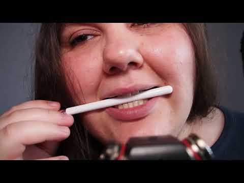 ASMR Brush Biting Sounds