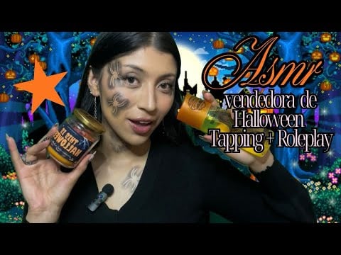 🎃 Vendedora de Halloween ASMR 👻 ( tapping & spooky cute vibe) ✨