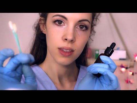 ASMR Ear Cleaning & Eardrum replacement - (Gloves, Whispering)