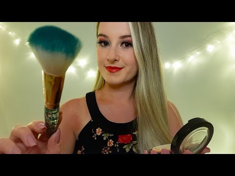 ASMR MAQUIANDO VOCÊ DELICADAMENTE | GENTLY APPLYING YOUR MAKEUP | Personal Attention