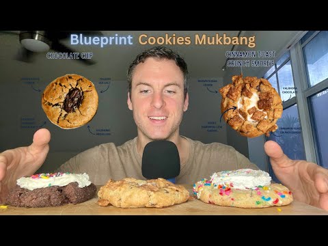 Blueprint Cookies (ASMR Eating Sounds) Light Whispers & Mouth Sounds // Love, Live, ASMR