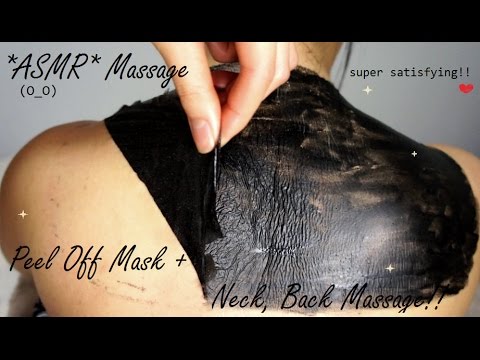 ASMR PEEL OFF MASK BACK, NECK, CHIN, ARMPITS !!  (O_O)