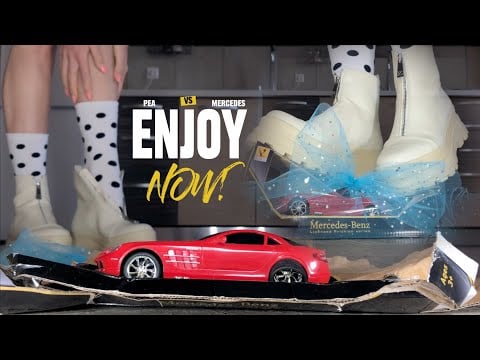 Boots Crushing Things: Pea's Socks vs. Toy Car! Oddly Satisfying! ASMR