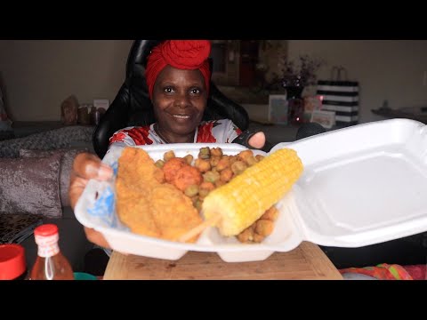 Captain D Southern White Fish ASMR EATING SOUNDS