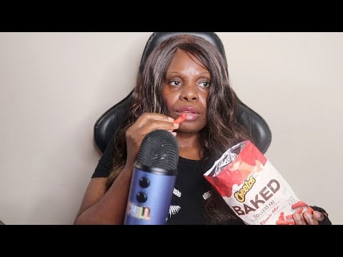 CHEETOS BAKED HOT FRIES ASMR EATING SOUNDS