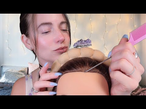 ASMR - Hair Roleplay for Anxiety & Sleep (Scalp Massage, Brushing, Oil Treatment)