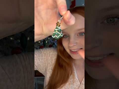 ASMR Sweet Girl Helps You Choose Your Christmas Earrings! 🎄