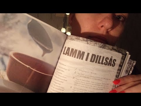 ASMR- Läser recept för er del 2 (in swedish)